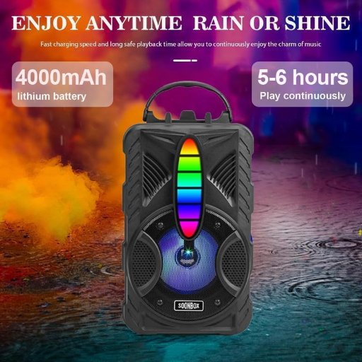 Wireless Bluetooth Speaker W/8H Playtime