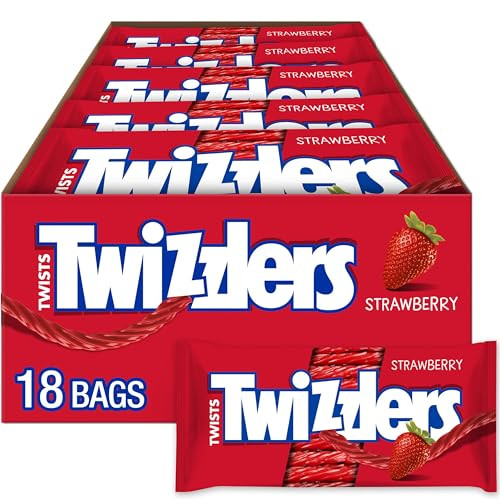Twizzlers Twists Strawberry Flavored Licorice Style Chewy Candy