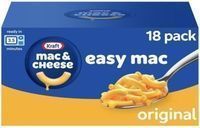 18-Count Kraft Easy Mac Original Macaroni & Cheese Microwavable Dinners