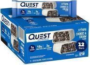 Quest Nutrition Crispy Cookies & Cream Protein Bars, 12 Pack