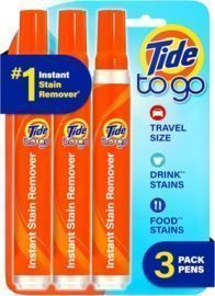 Tide To Go Pen Stain Remover for Clothes, 3ct