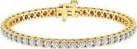 Diamond Muse 1 Carat TW Genuine Diamond Circle Link Tennis Bracelet