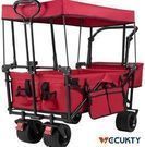 Collapsible Garden Wagon Cart with Removable Canopy (Various Colors)