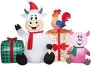 Holiday Living 4ft LED Barnyard Scene Christmas Inflatable