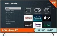 onn. 85 4K UHD (2160P) LED Roku Smart Television (100150805)