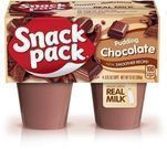 Snack Pack Chocolate Pudding Cups, 4 Count