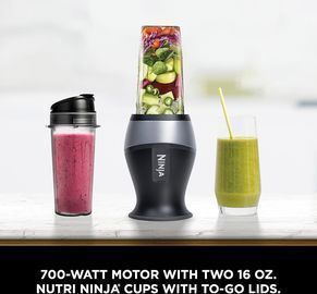 Ninja Fit Compact Personal Blender W/2 16 Oz. Cups