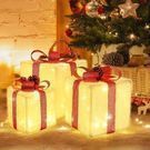 Christmas Lighted Gift Boxes: Set of 3 Light Up Presents Christmas Decorations