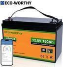 ECO-WORTHY 1920Wh 12V 150Ah LiFePO4 Lithium Battery