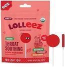 Lolleez Organic Lollipops for Sore Throat Relief, 28 Count