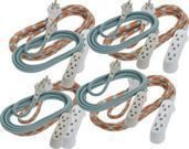 360 Electrical Habitat 8FT Braided 3-Outlet Extension Cords