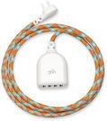 360 Electrical Habitat Braided USB Extension Cord With 4.8A 4-Port USB