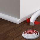 158 Inch Peel and Stick Rubber Quarter Round Trim Molding