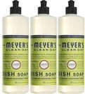 3 Pack of Mrs. Meyers Clean Day Dish Soap, Lemon Verbena, 16 Fl. Oz.