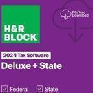 H&R Block Tax Software Deluxe + State 2024 PC/Mac [Download]