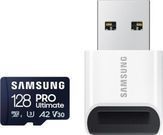 Samsung Pro Ultimate 128GB microSD Memory Card & Reader