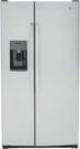 GE 25.3-cu ft Side-by-Side Refrigerator with Ice Maker, Water and Ice Dispenser (Stainless Steel)