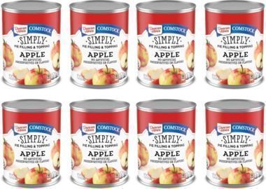 8-Pack Duncan Hines Comstock Simply Apple Pie Filling, 21oz