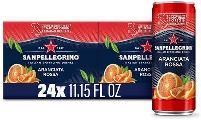 24 Pack of Sanpellegrino Sparkling Orange & Blood Orange Drink, 11.15 Fl. Oz.