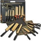 Thyme & Table 20-Piece Stainless Steel Knife and Cutting Board Set