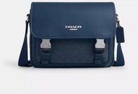 Coach Racer Messenger Bag In Signature Jacquard
