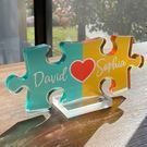 Personalized Puzzle Piece with Couples Names