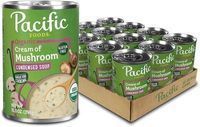 Pacific Foods Organic Cream of Mushroom Soup, 10.5oz, 12pk