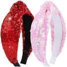 Sequins Wide Glitter Knot Headband