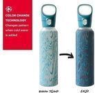 Pyrex 17.5-Oz Color Changing Glass Water Bottle with Silicone Coating