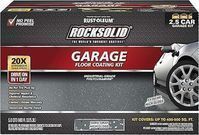 Rust-Oleum RockSolid Polycuramine 2.5 Car Garage Floor Coating Kit, Dark Gray