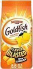 Goldfish Flavor Blasted Xtra Cheddar Cheese Crackers, 6.6 oz Bag
