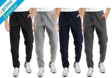 4 Pack of French Terry Joggers With Pockets (S-3XL)