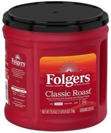 Folgers Ground Medium Classic Roast Coffee, 25.9 oz