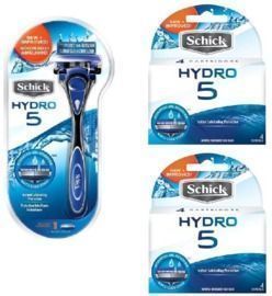 Schick Hydro 5: 1 Razor Handle and 9 Refill Cartridges