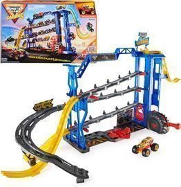 Monster Jam Garage Playset and Storage w/ Exclusive Grave Digger Monster Truck