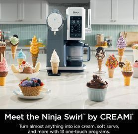 NEW: Ninja Swirl by CREAMi Ice Cream and Soft Serve Maker
