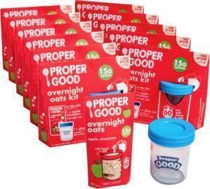 12-Pack: Proper Good Overnight Oats Kit (Apple Cinnamon)
