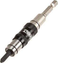 DEWALT Pivoting Bit Tip Holder with Ring - Silver