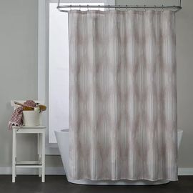 The Big One Geometric Fabric Shower Curtain
