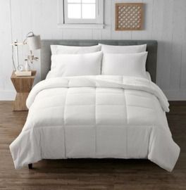 Cuddl Duds Solid Corduroy Cozy Soft Comforter (Ivory, Clay or Green)