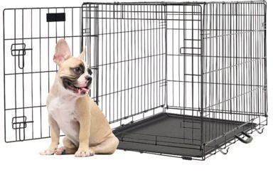Friends Forever Large Single Door Folding Wire Dog Crate