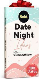 Bold. 100 Scratch Off Date Night Ideas Cards - Romantic Couple Gift