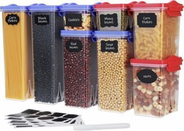 8-Piece Moroccan Style Airtight Food Storage Containers
