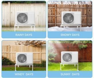 Ground Stand for 9000-36000 BTU Ductless Mini Split AC/Heat Pump