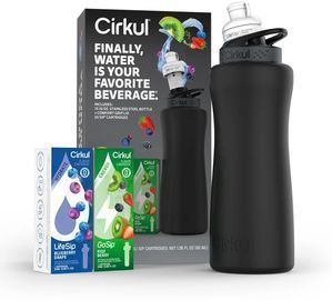 Cirkul 32oz Matte Black Stainless Steel Starter Kit