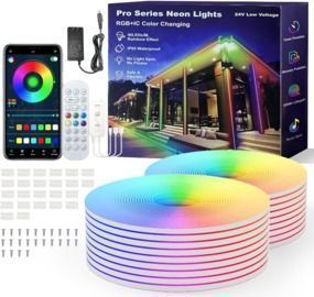 Ustarus 40' Neon RGB IC LED Strip Lights