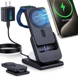 3 in 1 Wireless Magnetic Charging Station