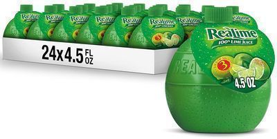 24 Count of ReaLime 100% Lime Juice, 4.5oz