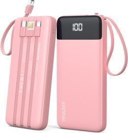 Portable Charger Power Bank with Built-in Cable