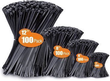 400 Pack Zip Ties Assorted Sizes